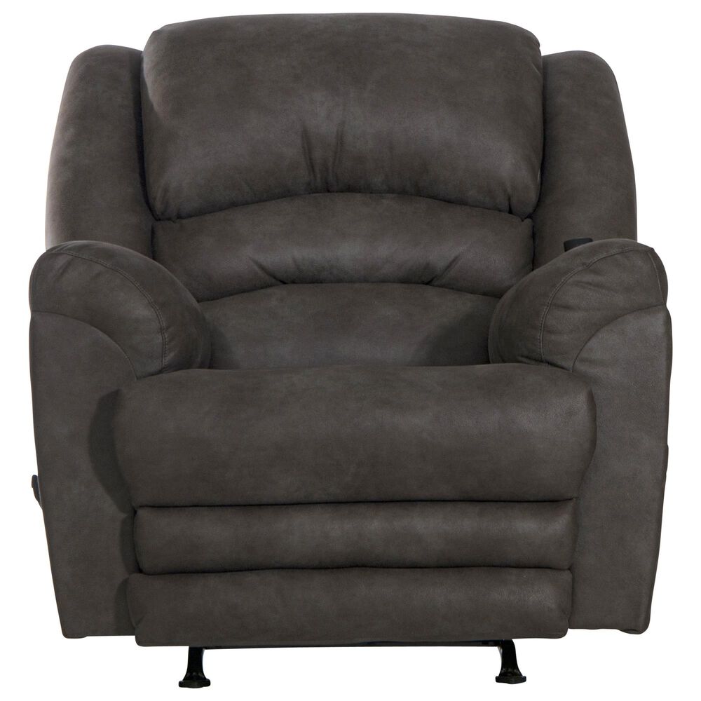 Catnapper Hayden Rocker Recliner with Heat and Massage in Steel, , large