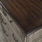 Ashley Lodenbay 7 Drawer Dresser with Mirror in Antiqued Gray and Walnut Brown, , large