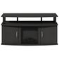 HOMLUX 47" TV Stand with No Heat Electric Fireplace and Two Doors in Americano and Black, , large