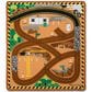 Melissa & Doug Round the Construction Zone Work Site Rug & Vehicle Set, , large