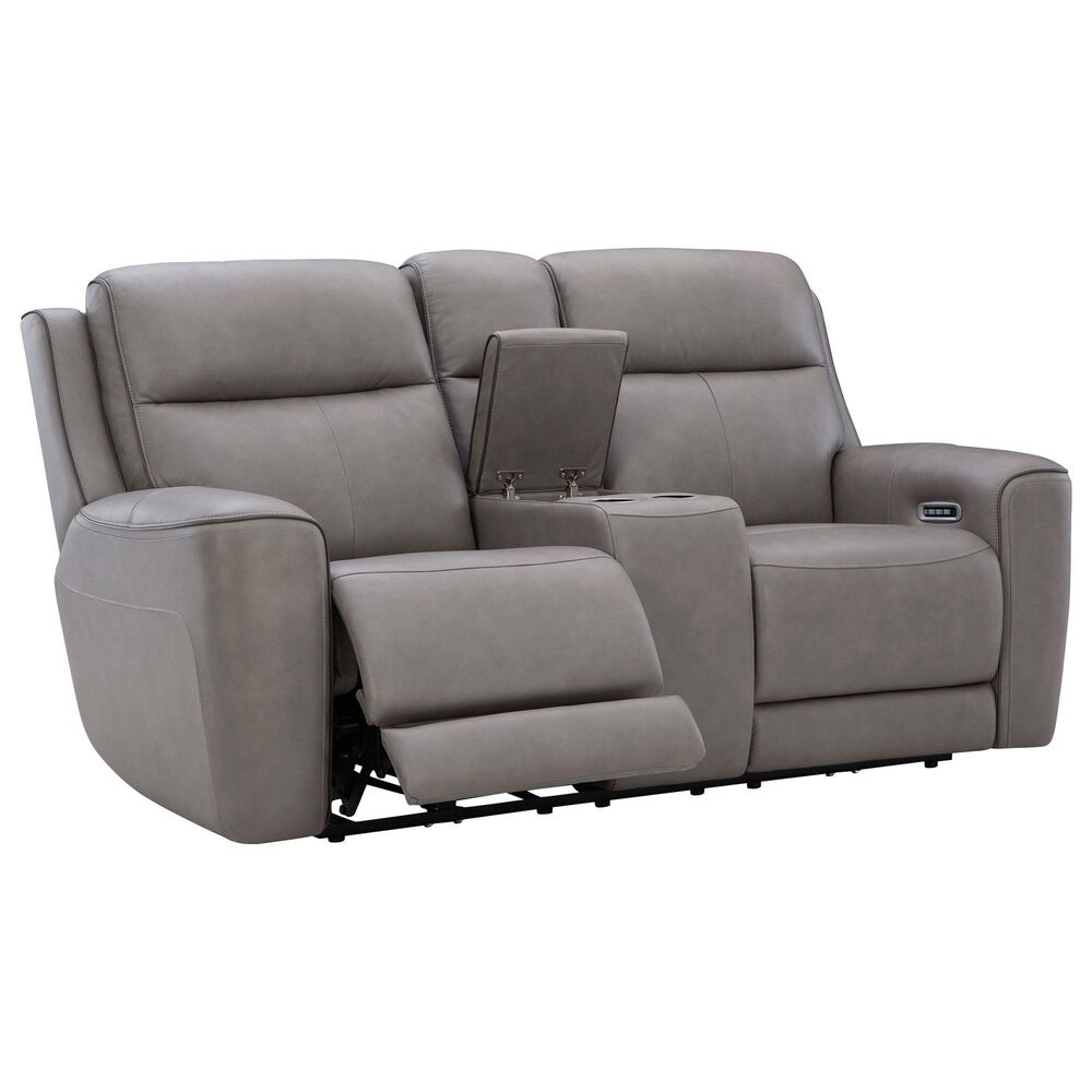 Ashley 5Z-Comfort Power Recliner Loveseat with Console and Adjustable Headrest in Coin, , large