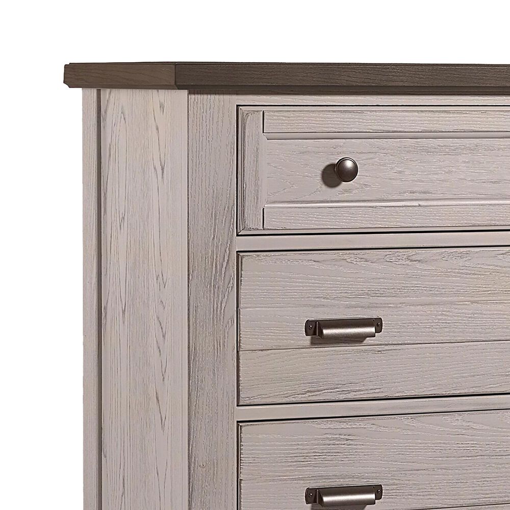 Viceray Collections Bungalow 5 Drawer Chest in Dover Grey and Folkstone, , large