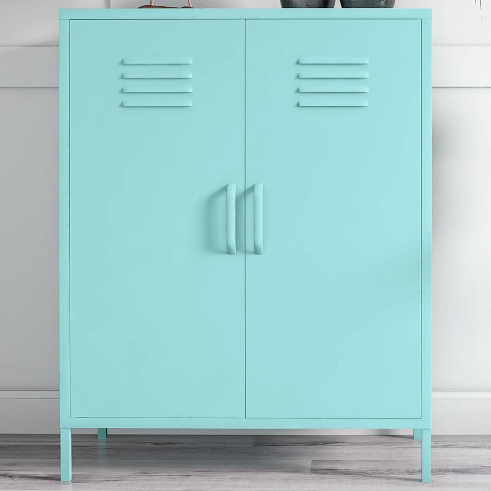 Novogratz Cache 2-Door Storage Cabinet in Spearmint, , large
