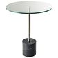 Adesso Blythe End Table in Black and Silver, , large