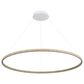Golden Lighting Veritas 71" 1-Light Chandelier in Walnut, , large
