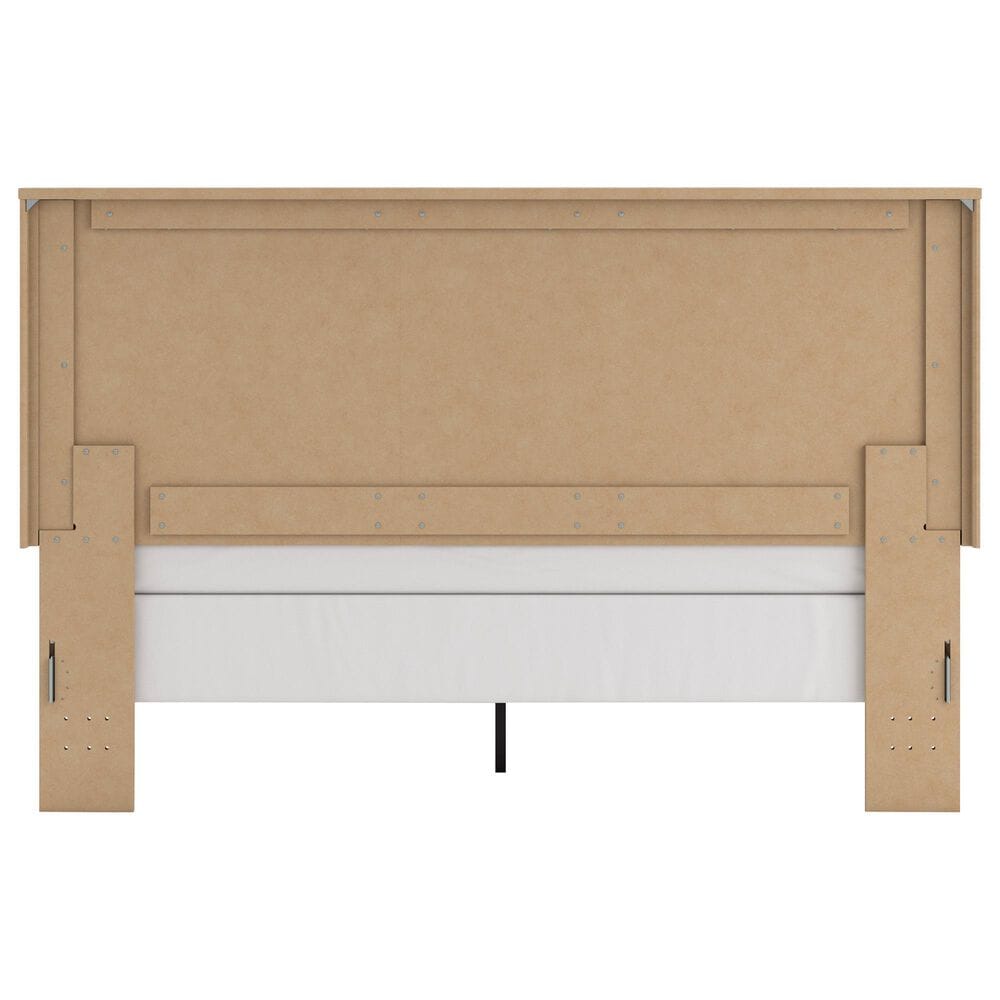 Ashley Gramburg King Panel Bed in Warm Brown, , large