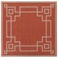 Surya Alfresco 8"10" Square Rust, Brown and Beige Indoor/Outdoor Area Rug, , large
