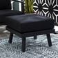 Linon Home Decor Holland Patio Ottoman in Black, , large