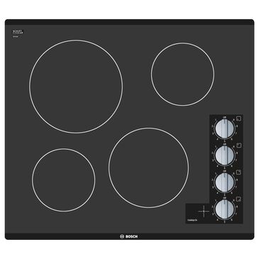 Bosch 24" Electric Cooktop with Burners in Black, , large
