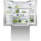 Fisher and Paykel 17.0 Cu. Ft. 3-Door French Door Refrigerator in Stainless Steel, , large