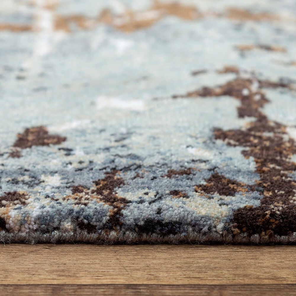 RIZZY Elite 10&#39; x 13&#39; Light Gray, Denim and Brown Area Rug, , large