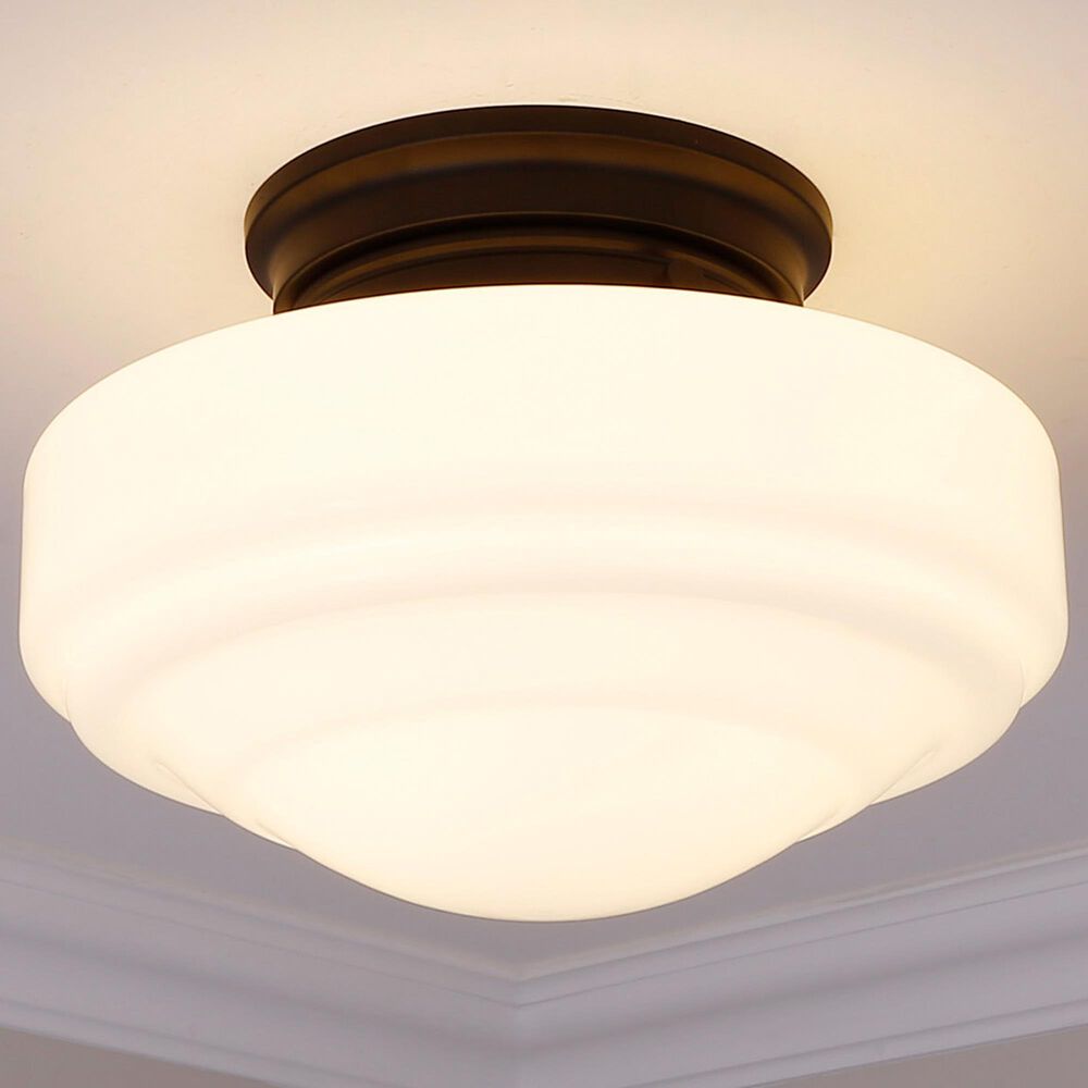 Golden Lighting Ingalls Semi-Flush in Matte Black, , large