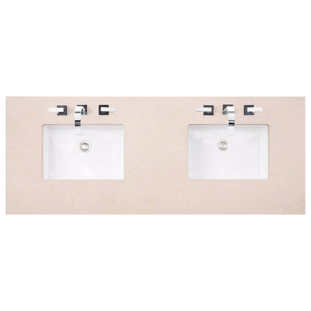 James Martin Vanities Brookfield 60&quot; Double Bathroom Vanity in Antique Black with 3 cm Eternal Marfil Quartz Top and Rectangle Sinks, , large