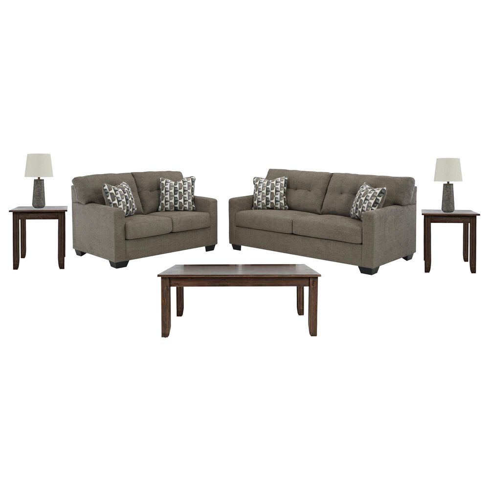 Ashley Mahoney, Eros and Chaston 7-Piece Living Room Set in Chocolate, , large
