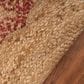 L&R Resources Synergy 54125RED 6" Round Tan and Raspberry Red Area Rug, , large