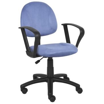 Regal Co. Boss Deluxe Posture Chair with Loop Arms in Blue, , large