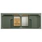 James Martin Vanities Breckenridge 60" Double Bathroom Vanity in Smokey Celadon with 3 cm Charcoal Soapstone Quartz Top and Rectangular Sinks, , large