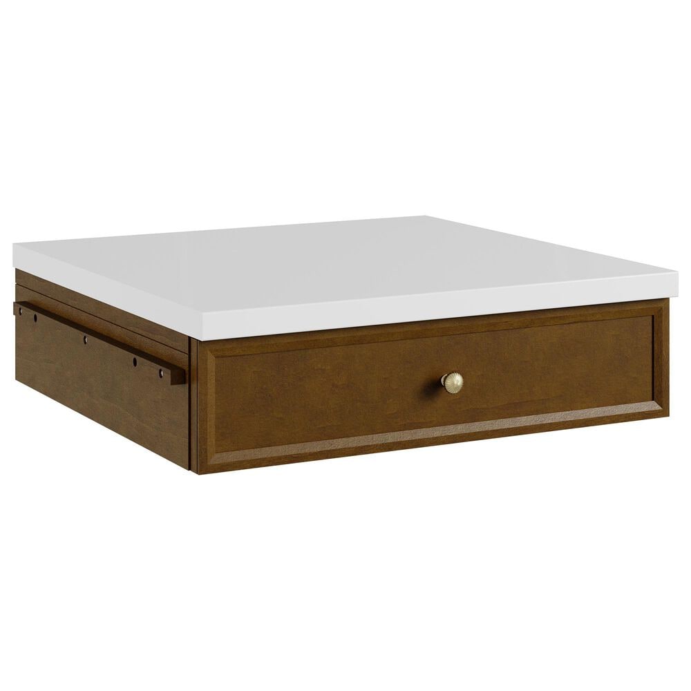 James Martin Bellshire 24" Makeup Counter Drawer Unit in Honey Oak, , large