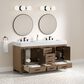 37B Alanya 60" Double Bathroom Vanity in Walnut Drift with White Composite Stone Top, , large