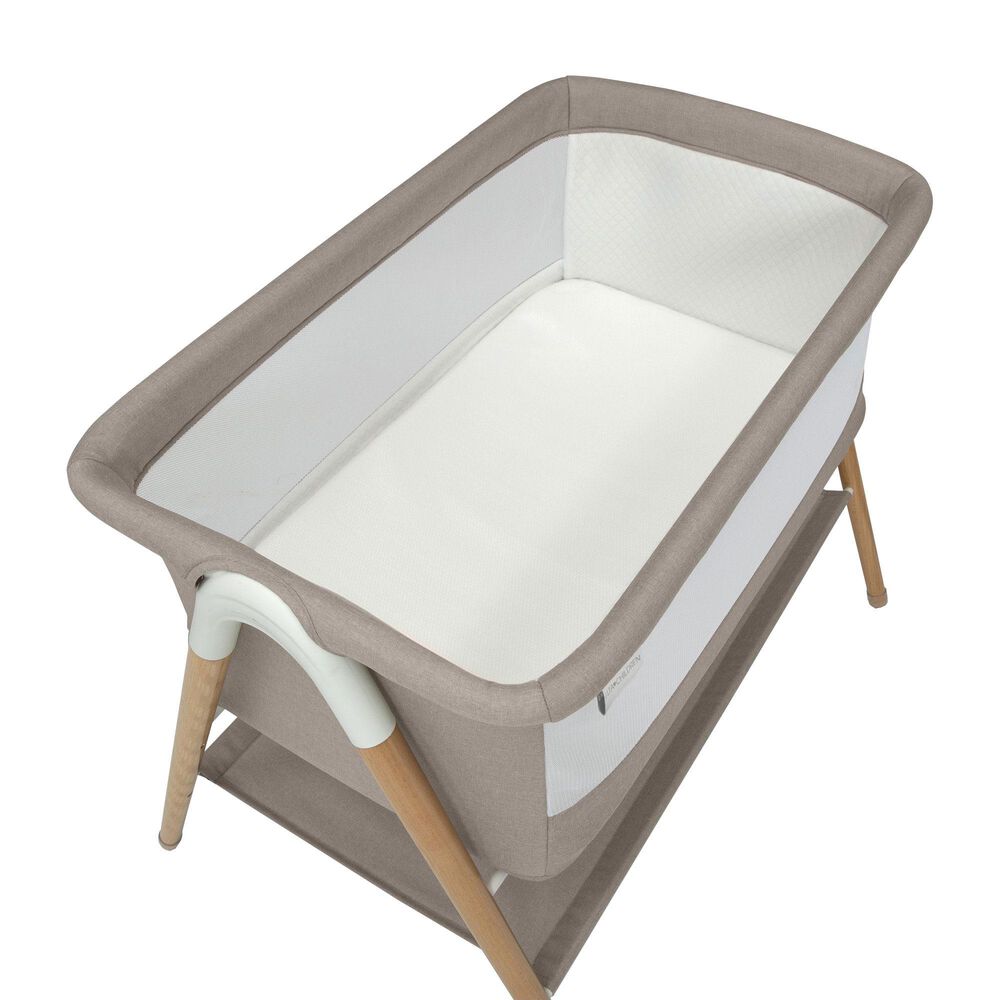 Delta Children Bondi Beechwood Bed Bassinet in Tan Melange, , large