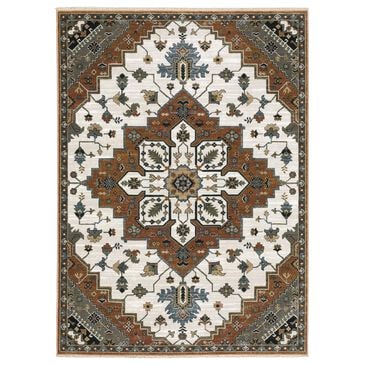 Oriental Weavers Keira Rust and Ivory 7"10" x 10"10" Area Rug, , large