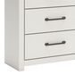 Ashley Linnocreek 6-Drawer Dresser in White and Warm Brown, , large