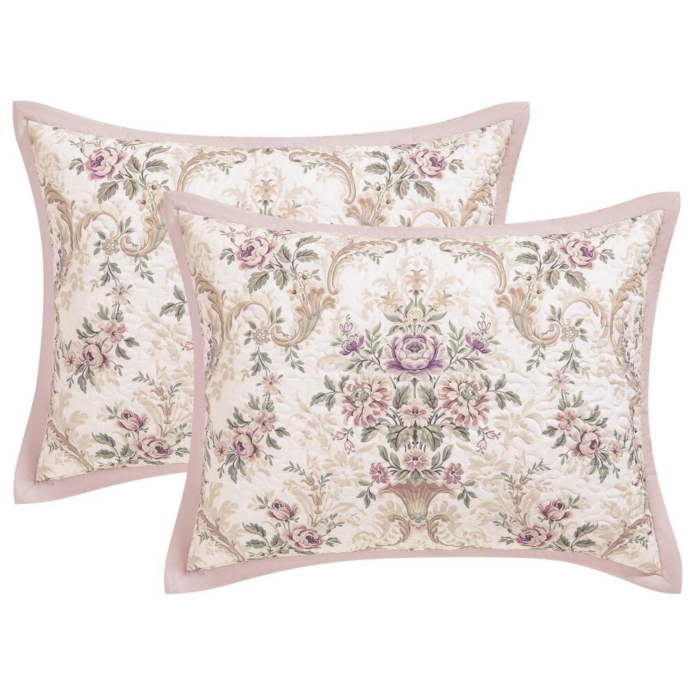 Royal Court Avant Garden 3-Piece King/Cal King Quilt Set in Blush, , large