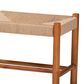 Baxton Studio Saura Bench in Natural and Oak Brown, , large