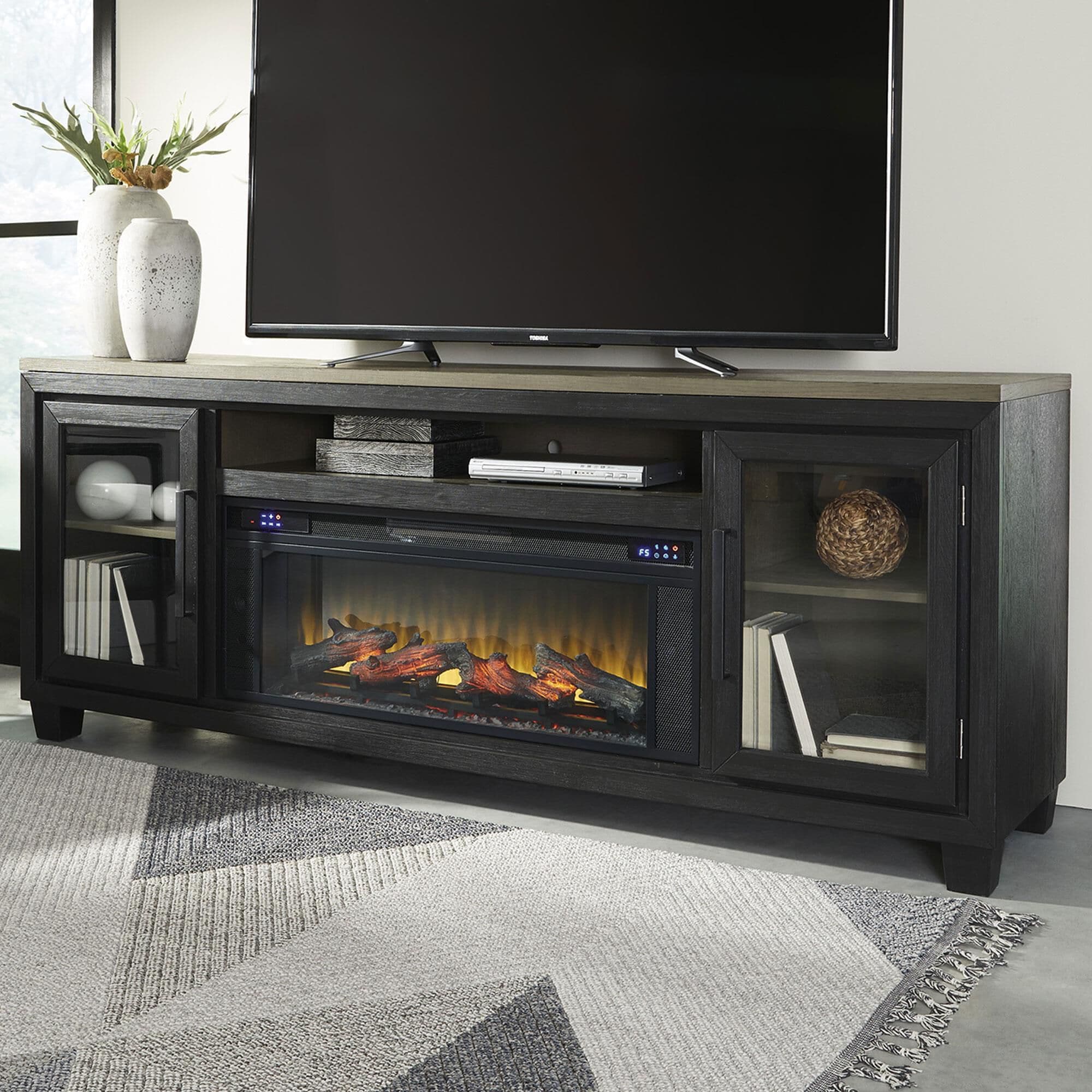 Nebraska furniture mart clearance fireplace tv stands