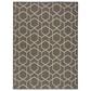 Nourison Horizon HOZ01 Charcoal 5" x 7" Indoor/Outdoor Area Rug, , large