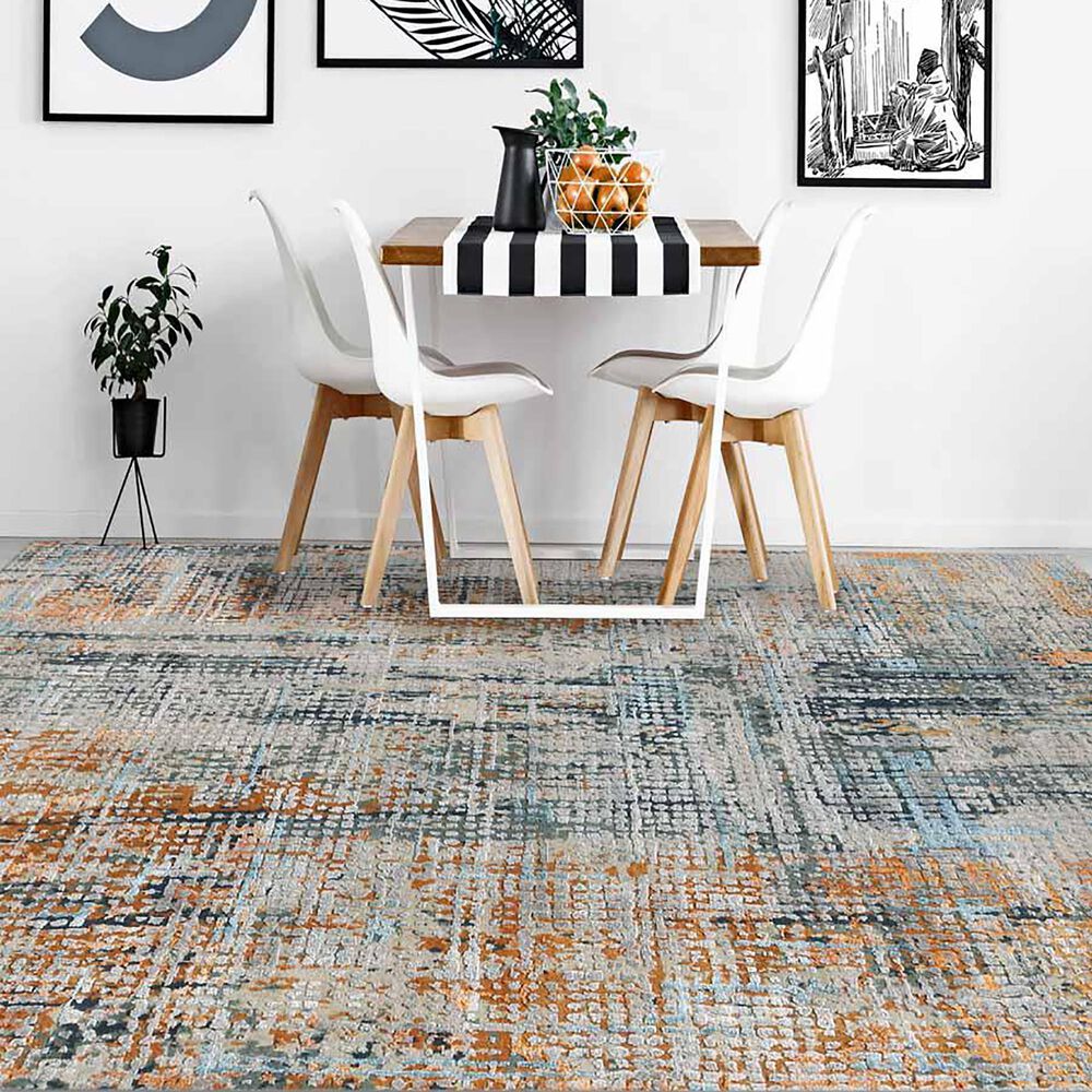 Amer Rugs Serena 10&#39; x 14&#39; Fiery Orange Area Rug, , large
