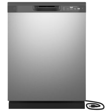 GE Appliances 24 " Built-In Dishwasher with Front Controls in Stainless Steel, , large