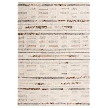 RIZZY Nova 5" x 7"6" Geometric Silver and Ivory Area Rug, , large