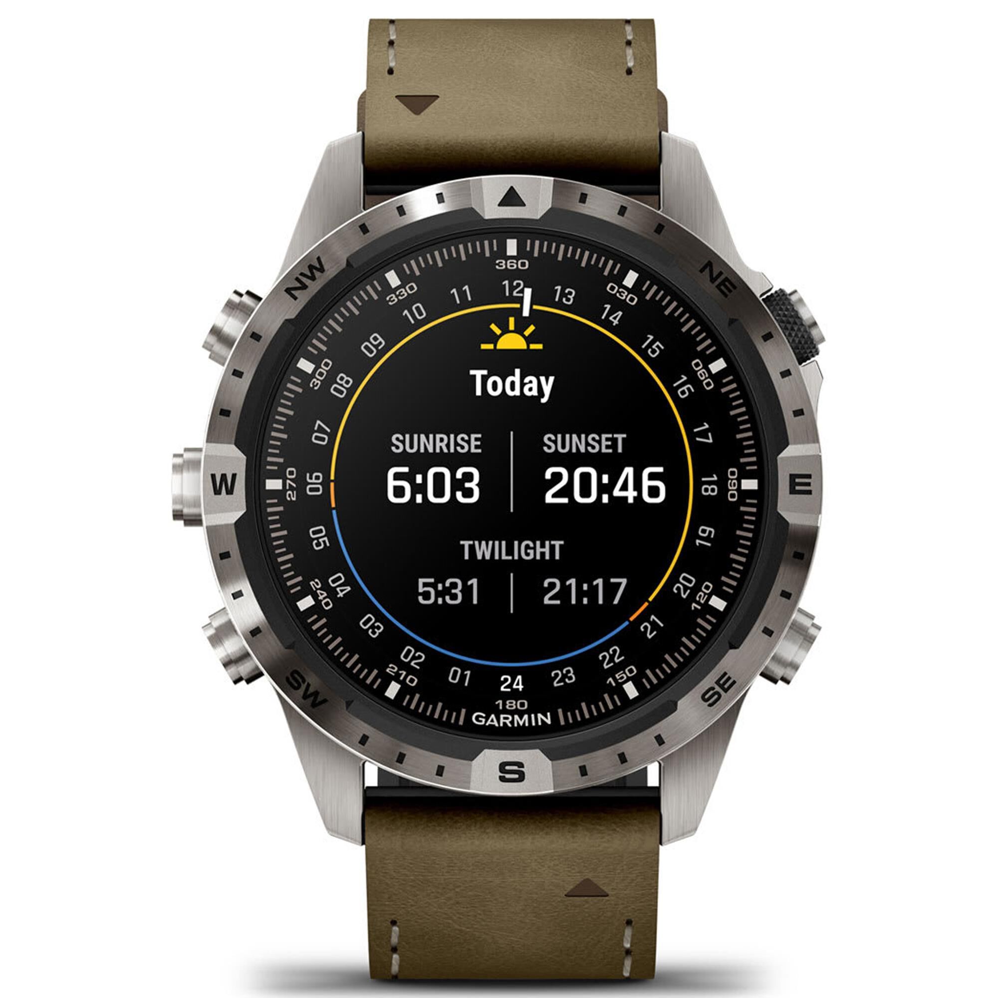 Garmin MARQ 2 Adventurer AMOLED Smartwatch Silver Grade 5 Titanium