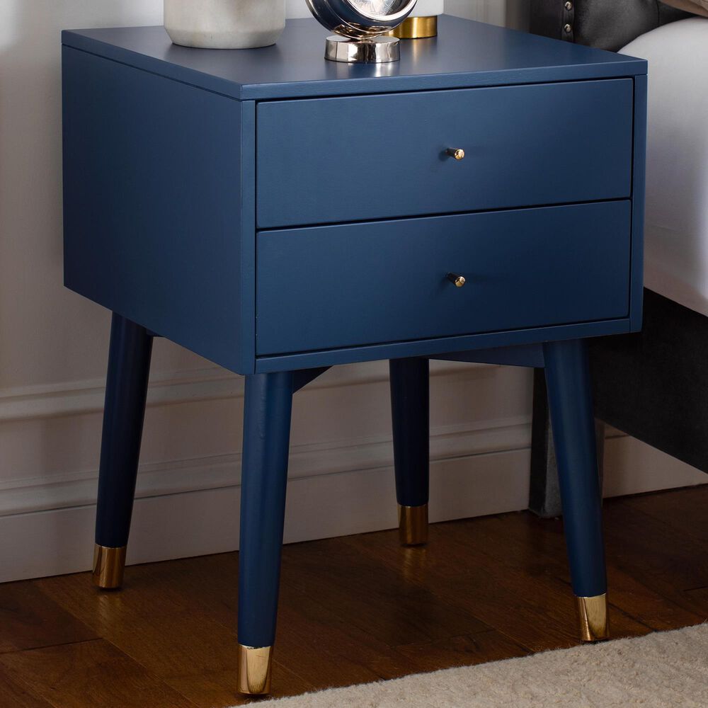 Safavieh Lyla Nightstand in Lapis Blue/Gold, , large