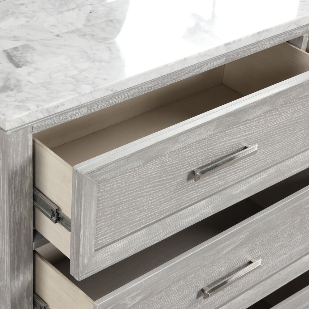 New Heritage Design Fiona 3-Piece King Bedroom Set in Mist Gray, , large