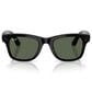 Rayban Glasses Wayfarer Gen 2 53mm Sunglasses with Green Lenses in Shiny Black, , large