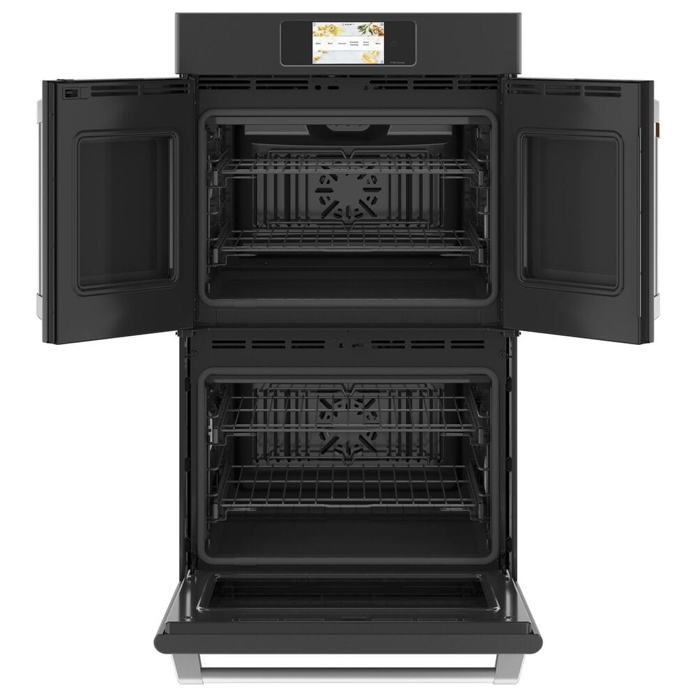 Cafe 30&quot; French-Door Double Wall Oven in Matte Black, , large