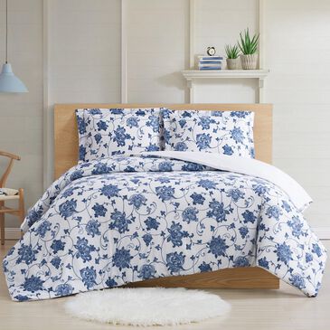 Pem America Cottage Classics Estate 3-Piece Full/Queen Quilt Set in Blue, , large