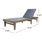 Hearth and Haven Summerland Outdoor Chaise Lounge with Mesh Seat in Dark Grey, , large