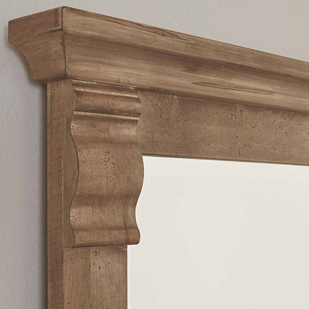 Vaughan Bassett Corbel Dresser Mirror in Warm Natural, , large