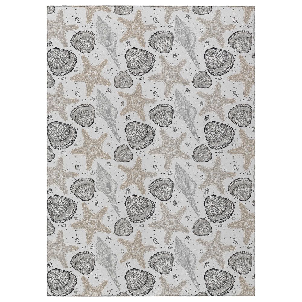 Dalyn Rug Company Seabreeze SZ4 3" x 5" Silver Area Rug, , large