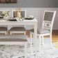 Ashley Erinberg 6-Piece Rectangular Dining Set in Antique White, , large