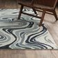 ROW by Oriental Weavers Gemma Blue and Grey 7"10" x 10" Area Rug, , large