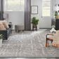 Nourison Luna 7"9" x 9"9" Grey and Silver Area Rug, , large
