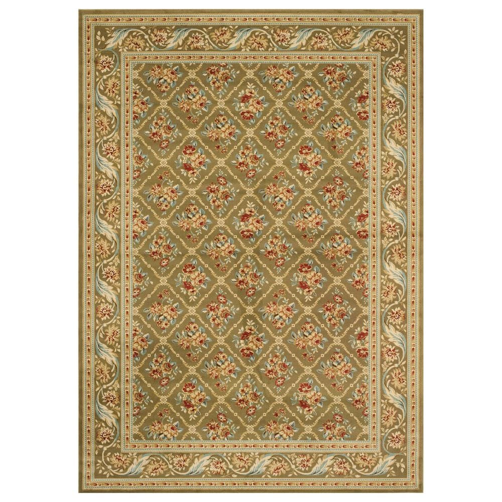 Safavieh Lyndhurst LNH556 6"7" x 9"6" Green Area Rug, , large