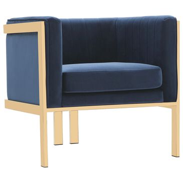 Dayton Paramount Accent Armchair in Royal Blue Velvet, , large