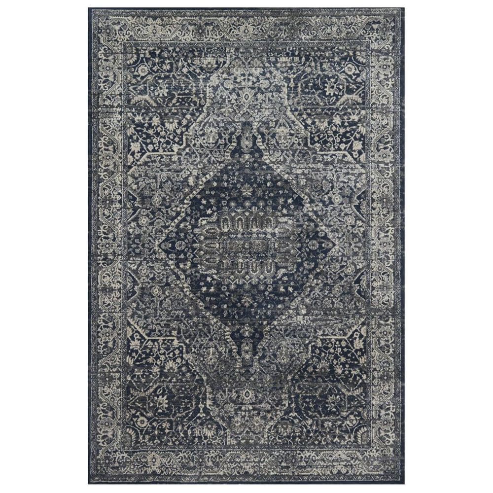 Magnolia Home Everly VY-02 3"7" x 5"7" Grey and Midnight Area Rug, , large
