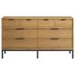 Hawthorne Furniture Newport 3-Piece Queen Panel Bedroom Set in Natural Oak, , large