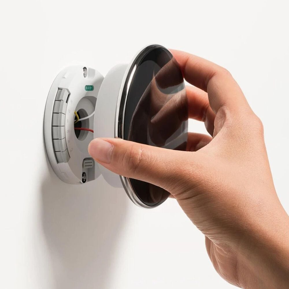 Google Nest Learning Thermostat &#40;4th Gen&#41; with Nest Temperature Sensor &#40;2nd Gen&#41; in Polished Silver, , large